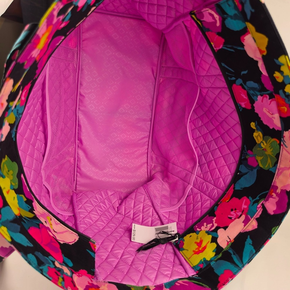 Vera Bradley Get Going Tote Hilo Meadow Quilted Large NWT Retired Floral Bag - Picture 8 of 10